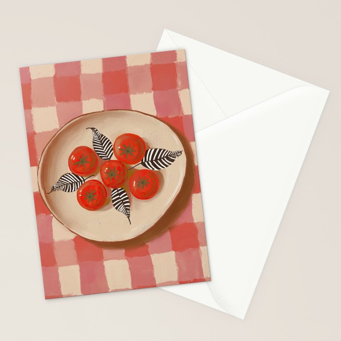 Tomato Picnic Stationery Card Gallery Image 2