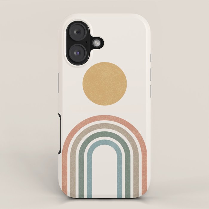 Mid-Century Modern Rainbow iPhone Case Gallery Image 1