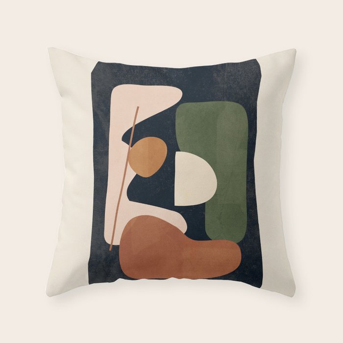 Shape Curve 4 Throw Pillow Gallery Image 6
