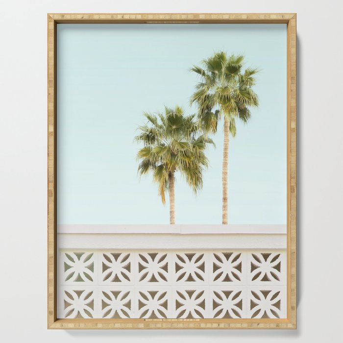 Palm Springs Breeze Block I - MidCentury Modern Serving Tray Gallery Image 1