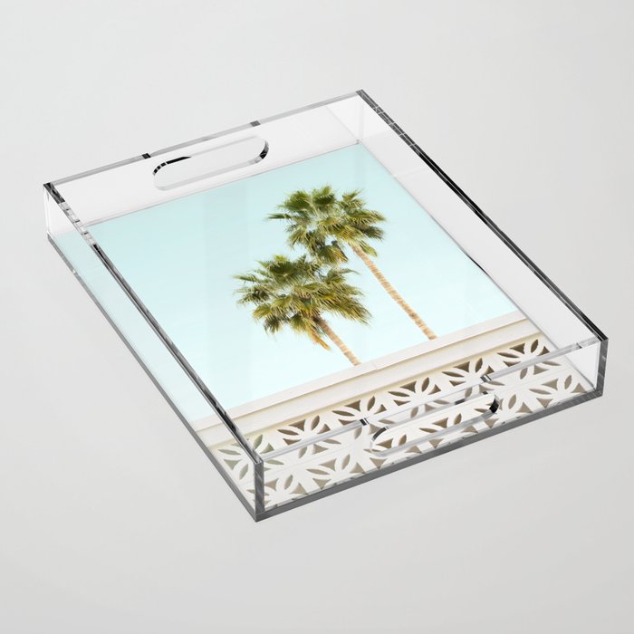Palm Springs Breeze Block I - MidCentury Modern Acrylic Tray Gallery Image 1