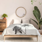 Cat With Kitten On Stairs Comforter Gallery Image 3