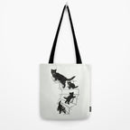 Cat With Kitten On Stairs Tote Bag Gallery Image 2
