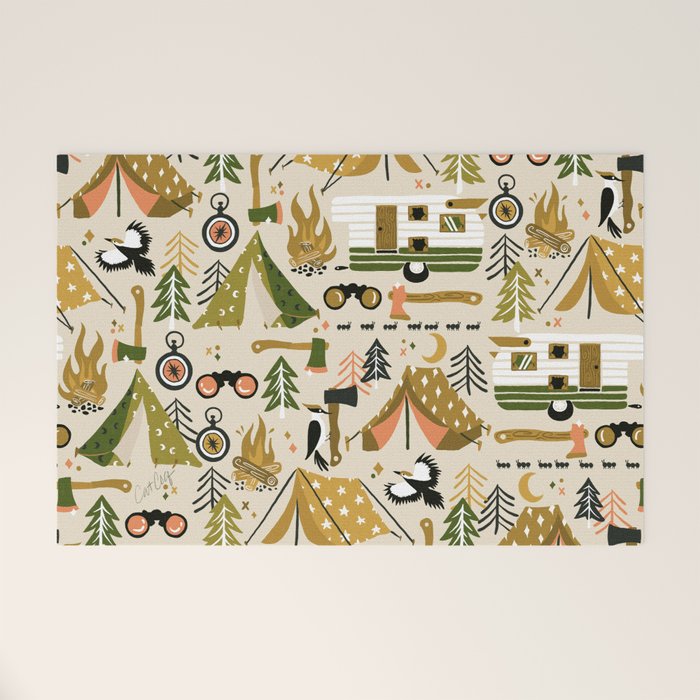 Camping Kit - Olive Palette Welcome Mat Gallery Image 1