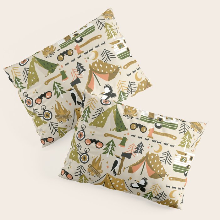 Camping Kit - Olive Palette Pillow Sham Gallery Image 3