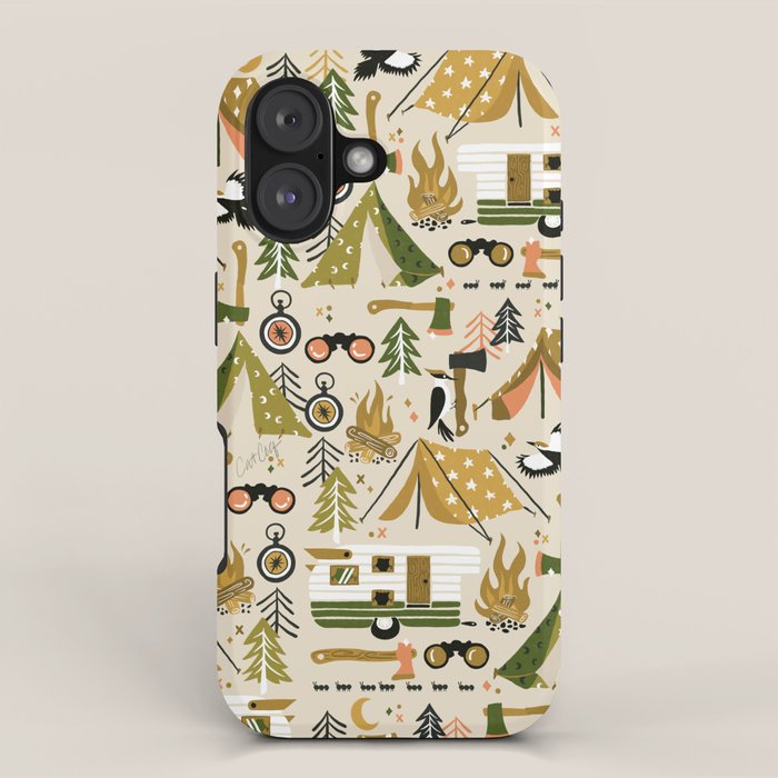 Camping Kit - Olive Palette iPhone Case Gallery Image 1