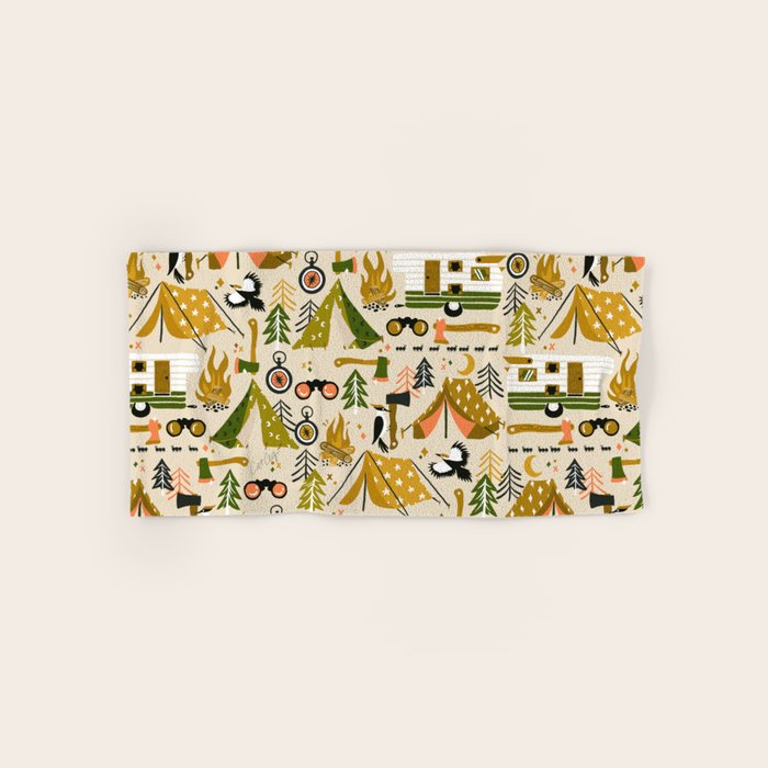 Camping Kit - Olive Palette Bath Towel Gallery Image 1