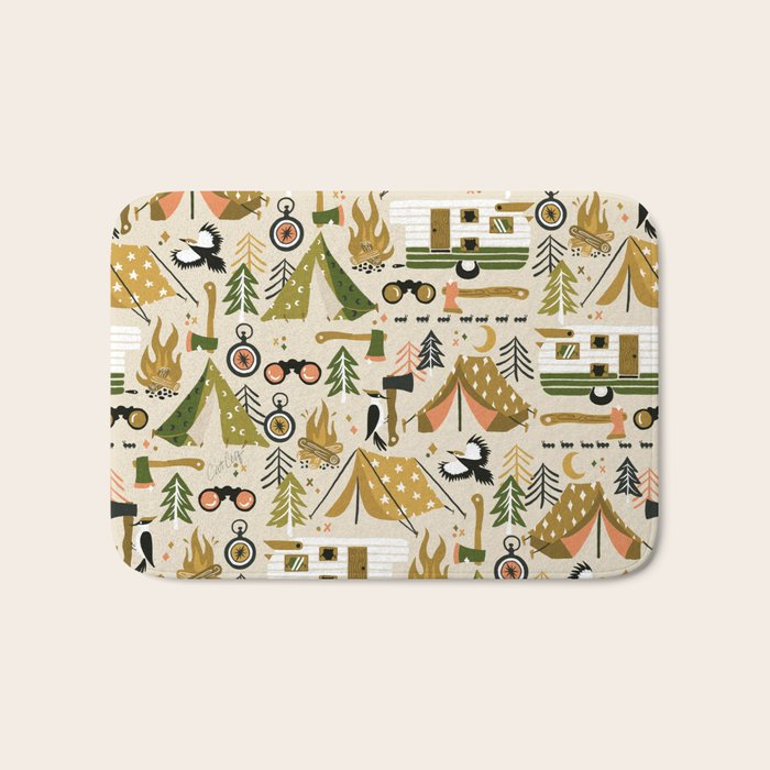 Camping Kit - Olive Palette Bath Mat Gallery Image 1