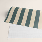 Green And Cream Vertical Stripes Wrapping Paper Gallery Image 2