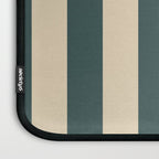 Green And Cream Vertical Stripes Laptop Sleeve Gallery Image 3