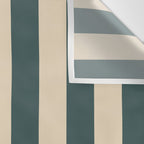 Green And Cream Vertical Stripes Wall Tapestry Gallery Image 3