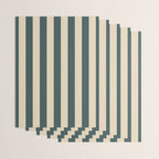 Green And Cream Vertical Stripes Wrapping Paper Gallery Image 3