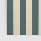Green And Cream Vertical Stripes Poster Gallery Image 3