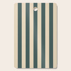Green And Cream Vertical Stripes Cutting Board Gallery Image 1