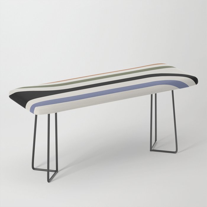 Bold Curvature Stripes VIII Bench Gallery Image 1