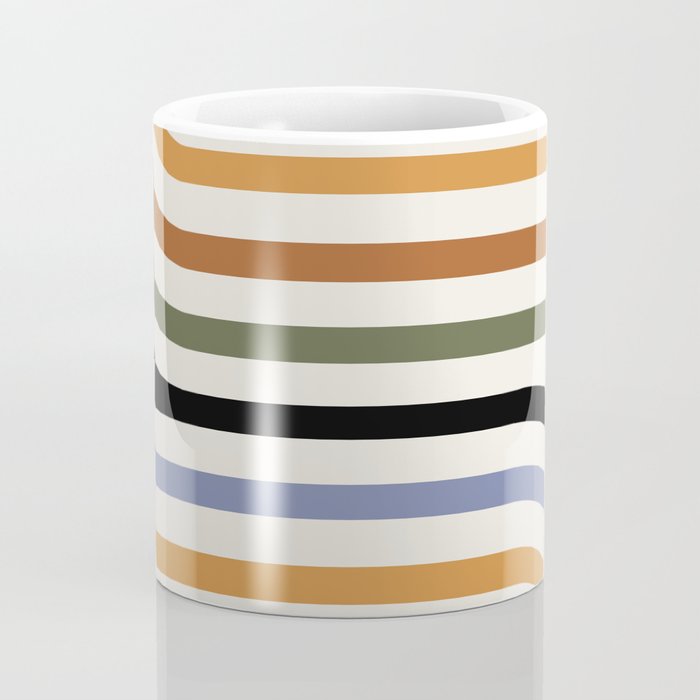 Bold Curvature Stripes VIII Coffee Mug Gallery Image 4