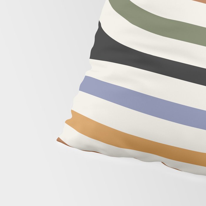 Bold Curvature Stripes VIII Pillow Sham Gallery Image 4