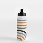 Bold Curvature Stripes VIII Water Bottle Gallery Image 2