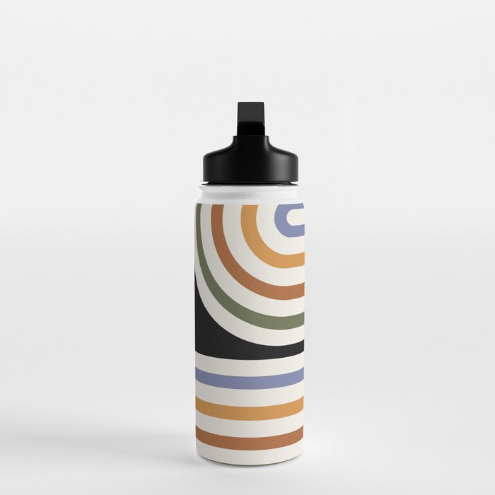 Bold Curvature Stripes VIII Water Bottle Gallery Image 3