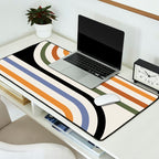 Bold Curvature Stripes VIII Desk Mat Gallery Image 2