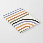 Bold Curvature Stripes VIII Notebook Gallery Image 2