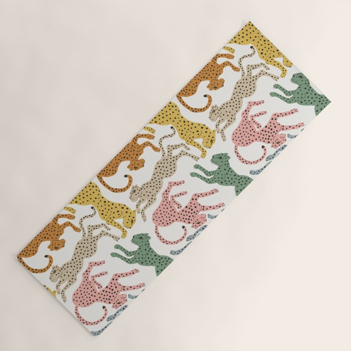 Rainbow Cheetah Yoga Mat Gallery Image 1