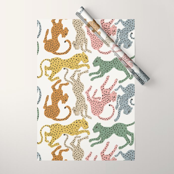 Rainbow Cheetah Wrapping Paper Gallery Image 1