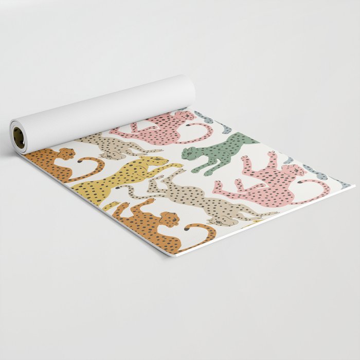 Rainbow Cheetah Yoga Mat Gallery Image 2