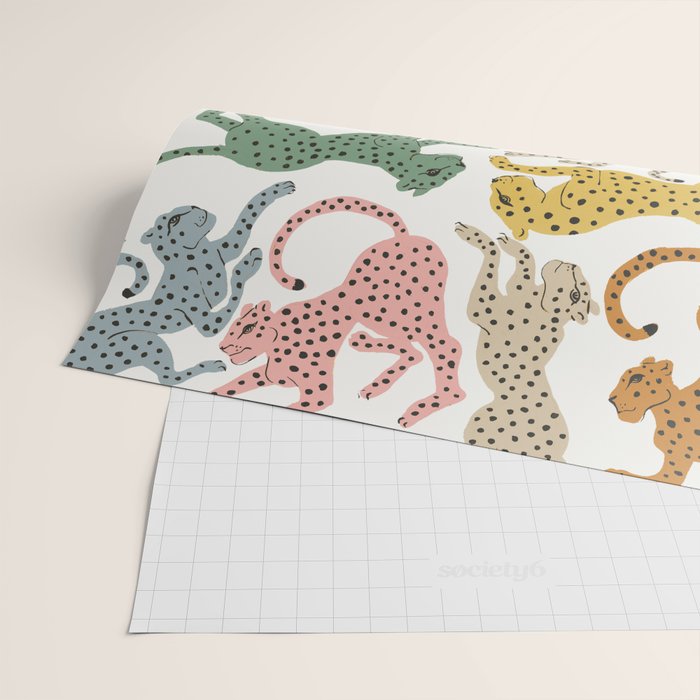 Rainbow Cheetah Wrapping Paper Gallery Image 2