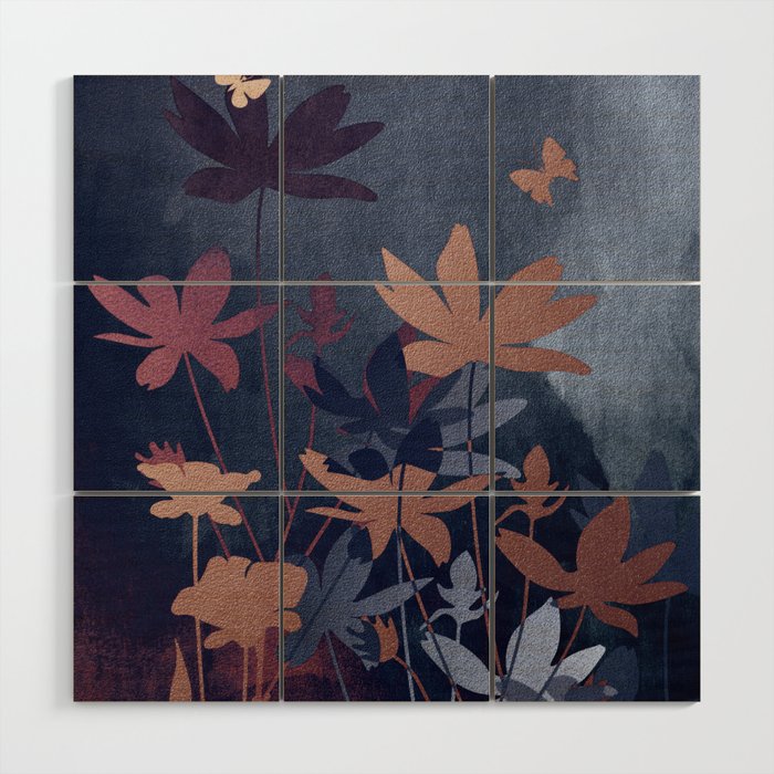 Night Garden Wood Wall Art Gallery Image 1