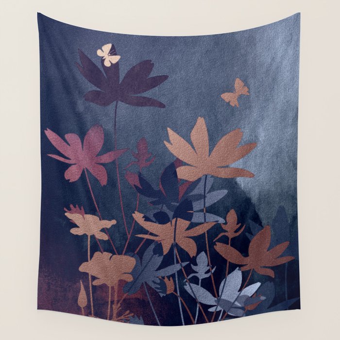 Night Garden Wall Tapestry Gallery Image 1