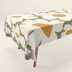 Cute retro floral art Tablecloth Gallery Image 1