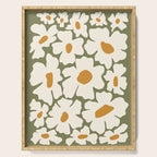 Cute retro floral art Serving Tray Gallery Image 1