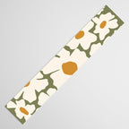 Cute retro floral art Table Runner Gallery Image 3