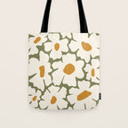 Cute retro floral art Tote Bag Gallery Image 1