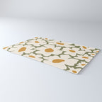 Cute retro floral art Rug Gallery Image 3