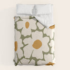 Cute retro floral art Comforter Gallery Image 6