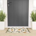 Cute retro floral art Welcome Mat Gallery Image 3