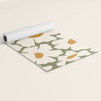 Cute retro floral art Yoga Mat Gallery Image 2