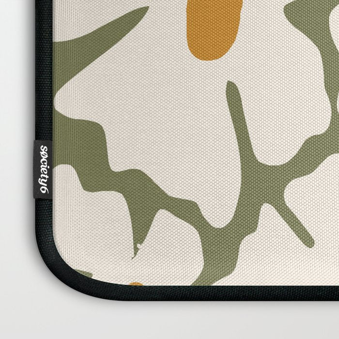 Cute retro floral art Laptop Sleeve Gallery Image 3