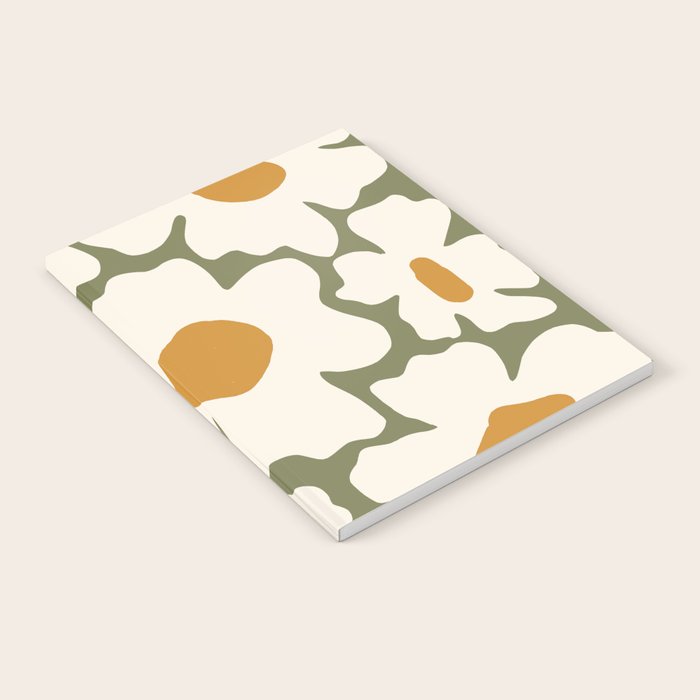 Cute retro floral art Notebook Gallery Image 2
