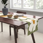 Cute retro floral art Table Runner Gallery Image 2