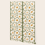 Cute retro floral art Wallpaper Gallery Image 2