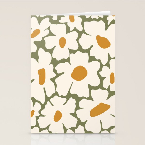 Cute retro floral art Stationery Card Gallery Image 2