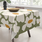 Cute retro floral art Tablecloth Gallery Image 3