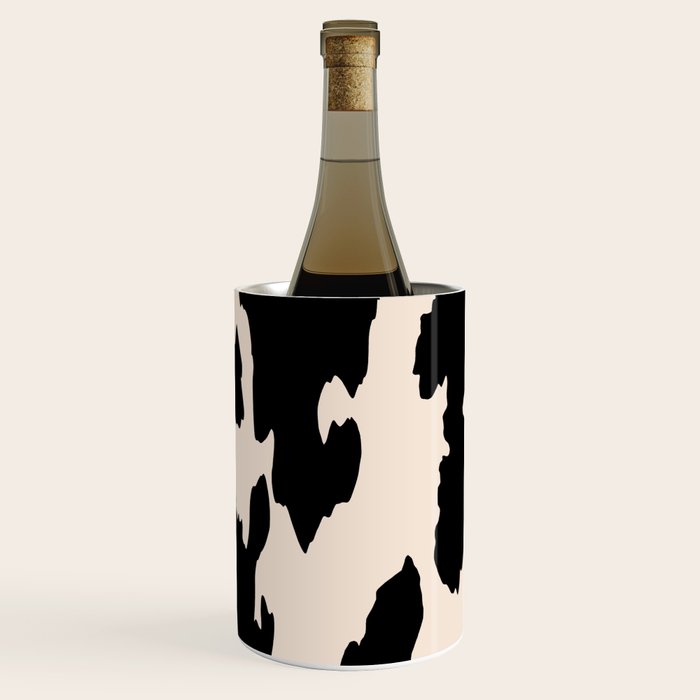 Cow Print (Light Beige & Black) Wine Chiller Gallery Image 2