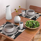 Cow Print (Light Beige & Black) Placemat Gallery Image 2
