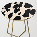 Cow Print (Light Beige & Black) Side Table Gallery Image 2