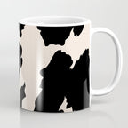 Cow Print (Light Beige & Black) Coffee Mug Gallery Image 1