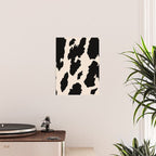 Cow Print (Light Beige & Black) Poster Gallery Image 2